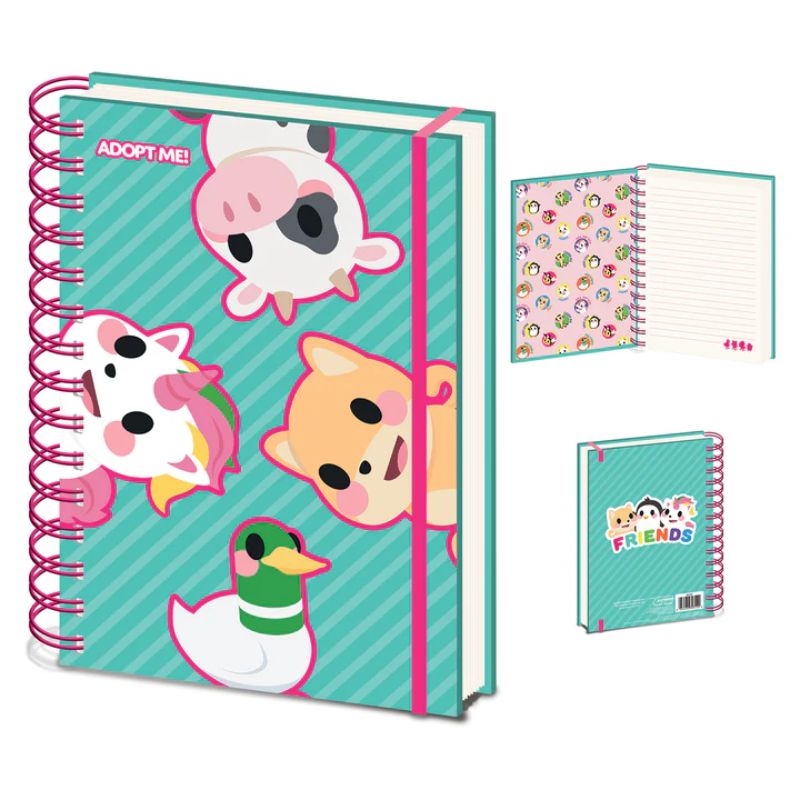 ADOPT ME - CUADERNO A5 ESPIRAL