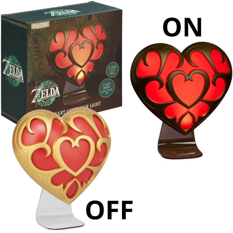 THE LEGEND OF ZELDA - LÁMPARA CONTENEDOR DE CORAZÓN 25CM