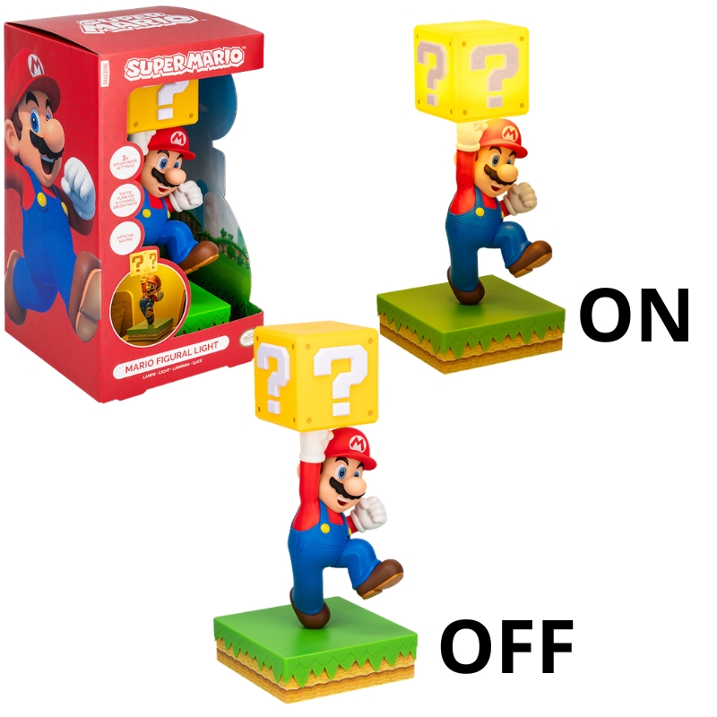 SUPER MARIO - LÁMPARA DIORAMA MARIO CON BLOQUE