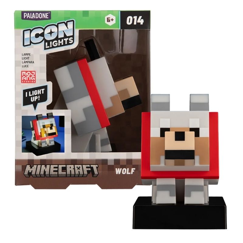 MINECRAFT - LÁMPARA ICON LOBO