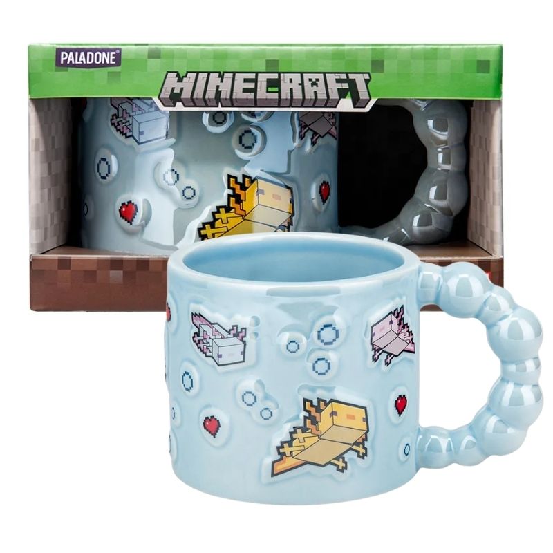 MINECRAFT - TAZA 3D AXOLOTL