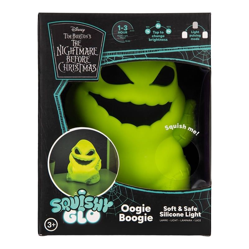 PESADILLA ANTES DE NAVIDAD - LÁMPARA DE SILICONA SQUISHYGLO RECARGABLE OOGIE BOOGIE