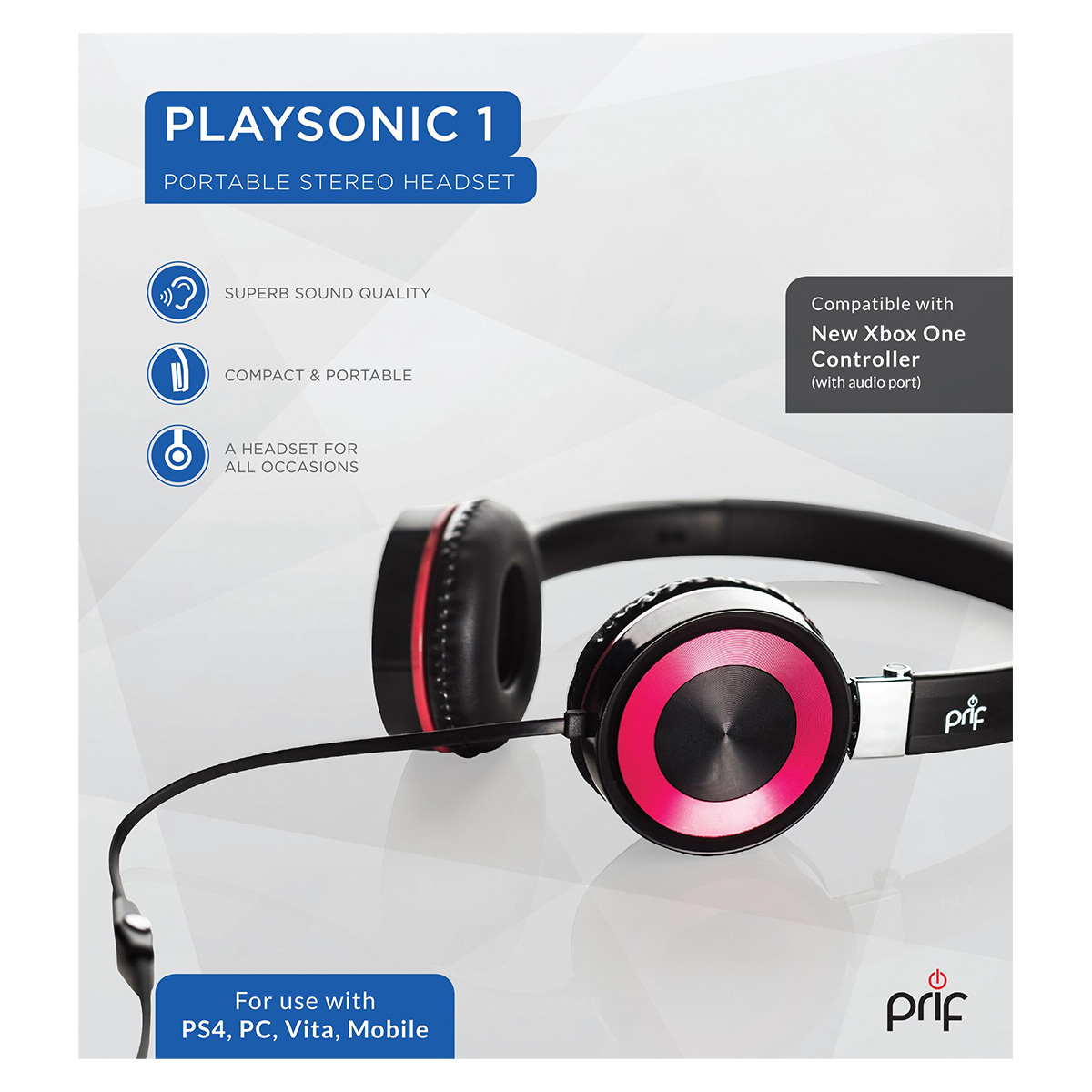 PRIF PLAYSONIC 1 PORTABLE STEREO HEADSET [MULTI]