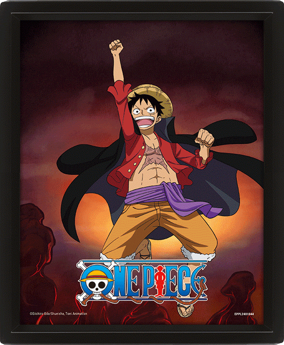 ONE PIECE - PÓSTER 3D LUFFY INTO 5TH GEAR