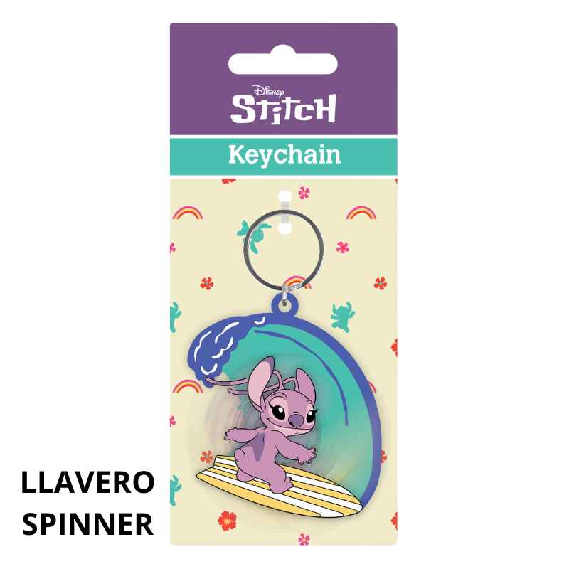 LILO & STITCH - LLAVERO SPINNER ANGEL