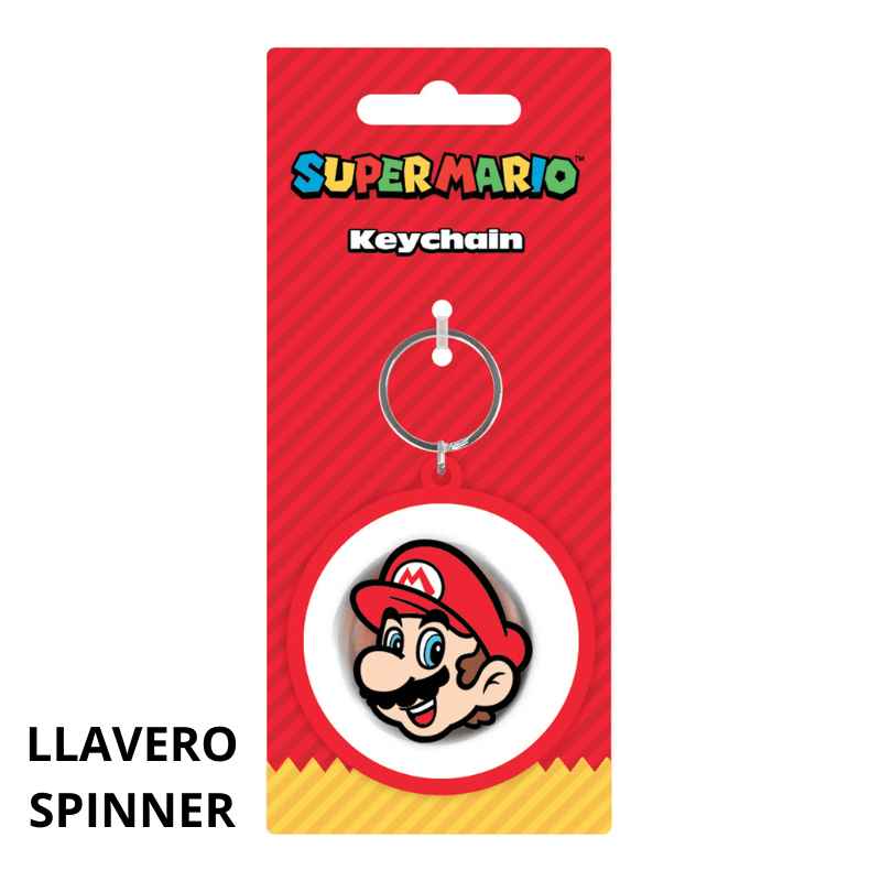 SUPER MARIO - LLAVERO SPINNER MARIO