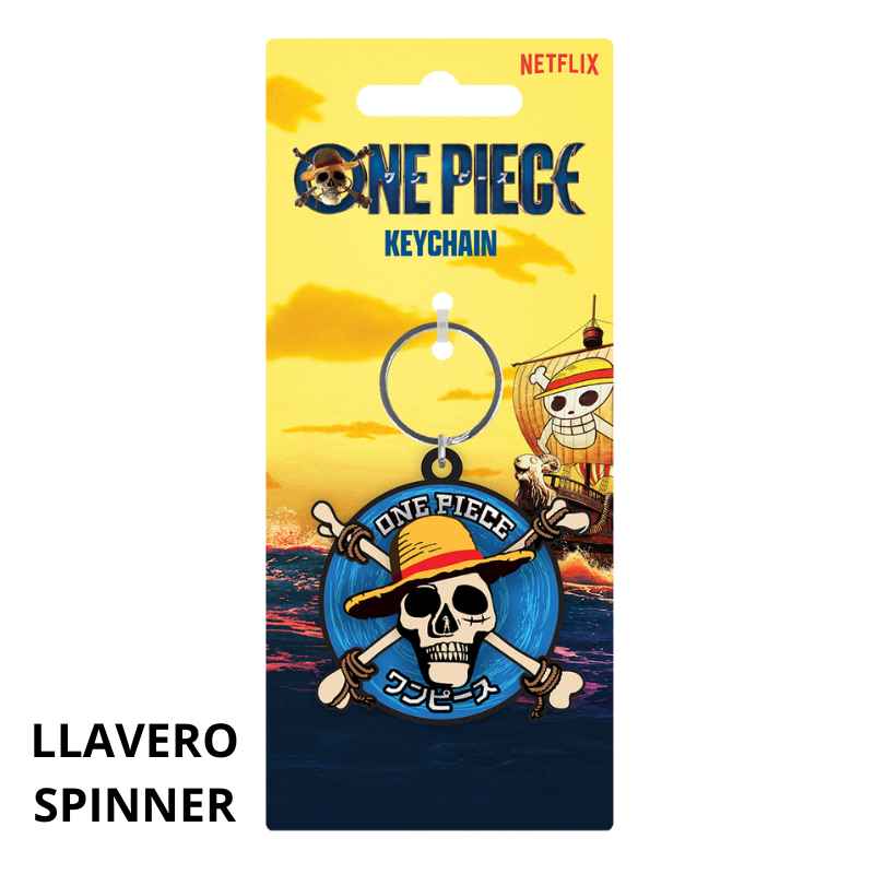 ONE PIECE - LLAVERO SPINNER ESCUDO