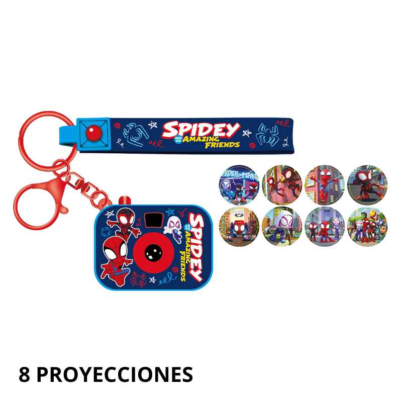 SPIDEY Y AMIGOS - LLAVERO PROYECTOR