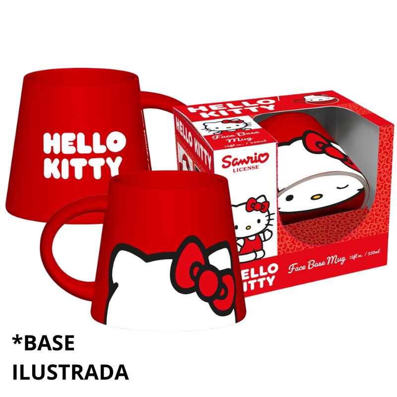HELLO KITTY - TAZA CÓNICA CON BASE ILUSTRADA 350 ML