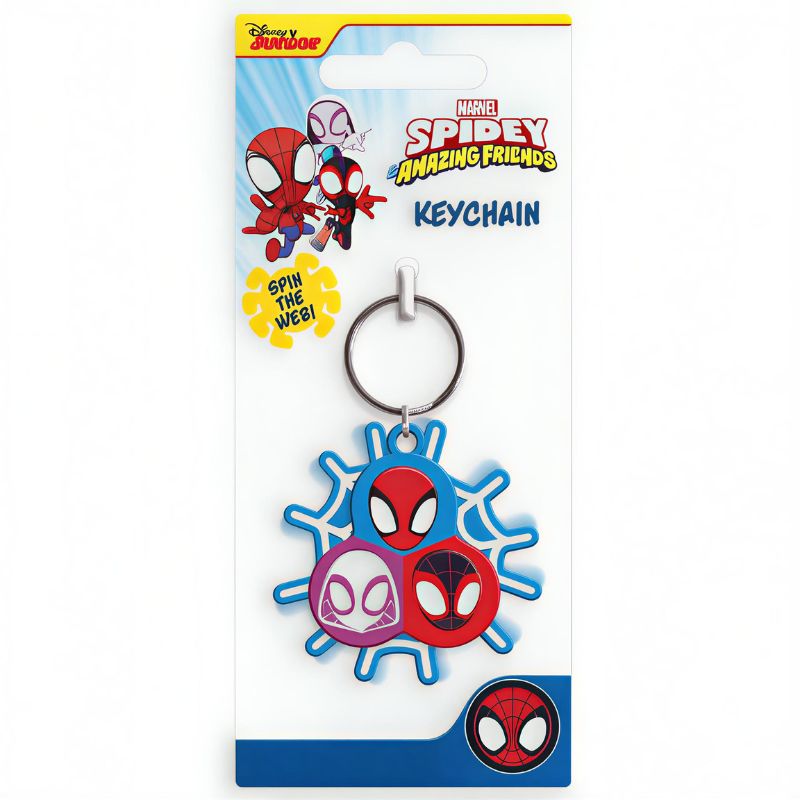 SPIDEY Y AMIGOS - LLAVERO SPINNER