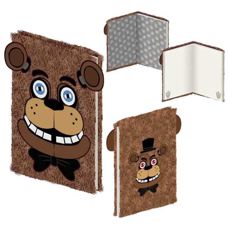 FIVE NIGHTS AT FREDDY´S - CUADERNO A5 TAPA PELUCHE (FREDDY)