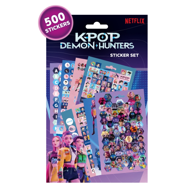 KPOP DEMON HUNTERS - SET 500 PEGATINAS