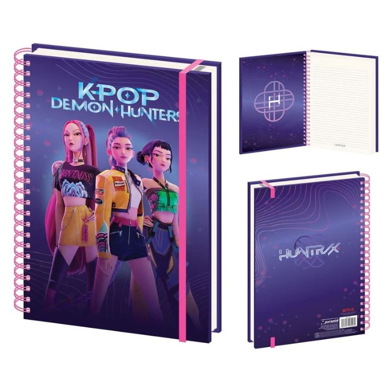KPOP DEMON HUNTERS - CUADERNO A4 EN ESPIRAL HUNTRIX