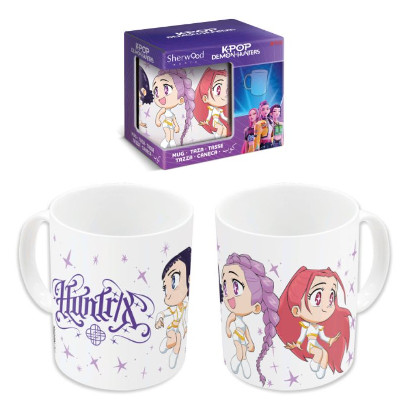 KPOP DEMON HUNTERS - TAZA DE 325 ML BLANCA HUNTRIX